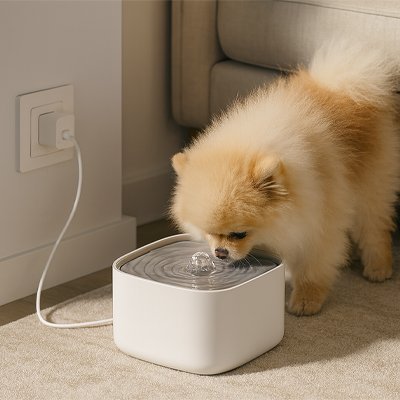 Fontaine a eau Chien